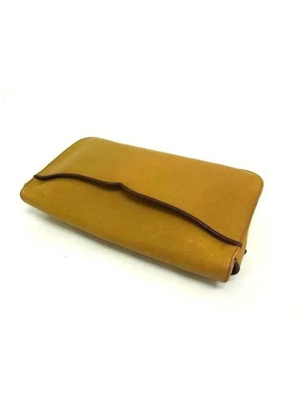 Cartier Clutch Must Line Trinity Mustard Leather Second Gold
